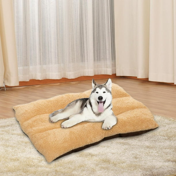 Soft Pet Mat Pillow Water Resistant Dog Crate Cushion Machine Washable Kennel Pad Mattress Dog Beds for Medium Large Dogs Sleeping Large