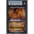 thumbnail image 2 of Allen Iverson Autographed 1997-98 Skybox Premium Reebok Gold Card #100 Philadelphia 76ers Beckett BAS Witnessed #16562962, 2 of 2