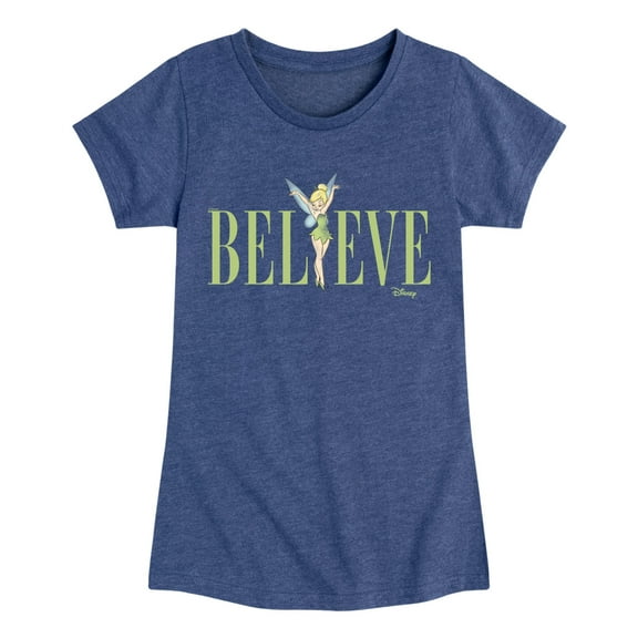 Tinker Bell - Believe - Toddler And Youth Girls Short Sleeve Graphic T-Shirt