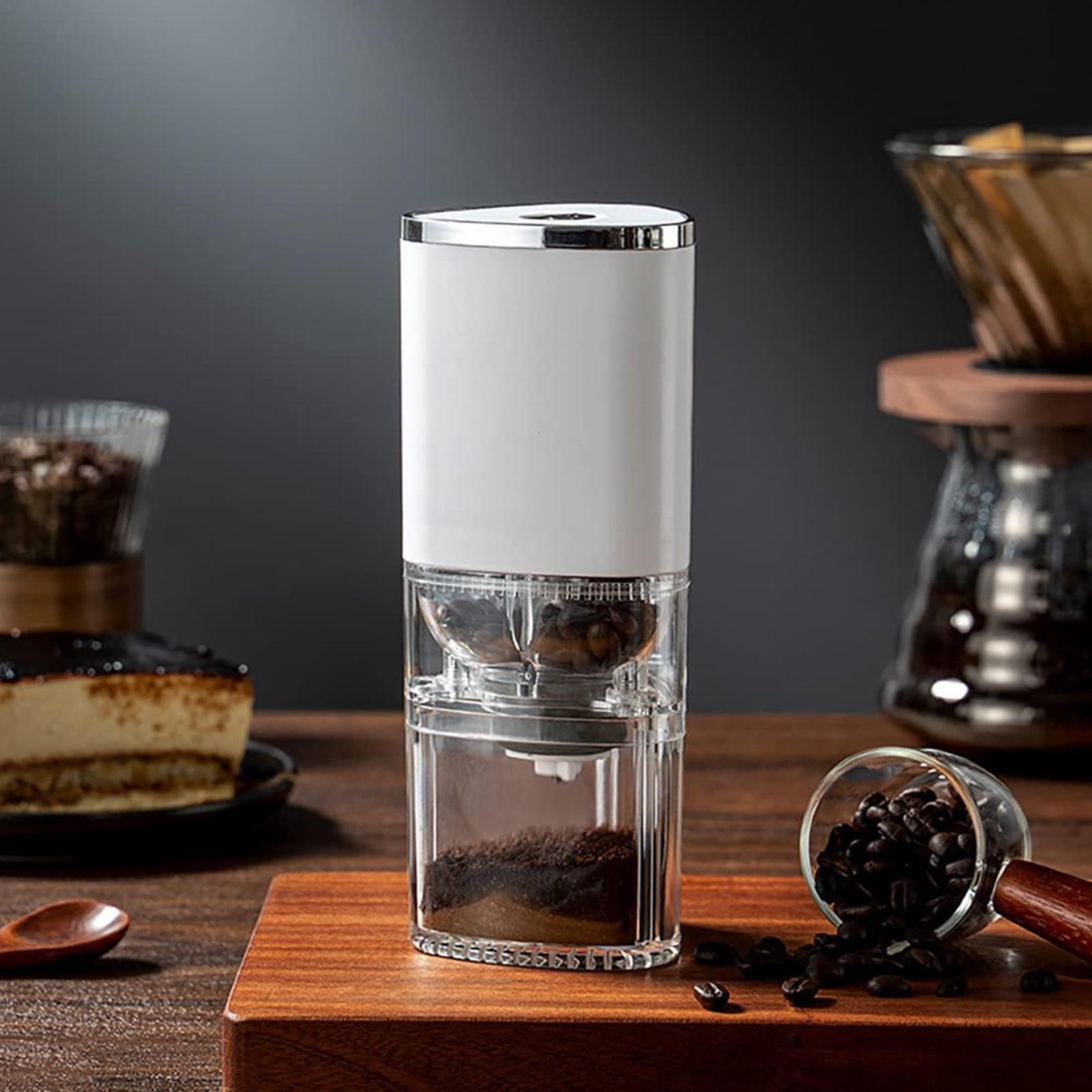 Electric Coffee Grinder Automatic Coffee Mill with Burrs Adjustable Grind Settings Portable Rechargeable Coffee Grinders