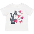 thumbnail image 3 of Inktastic Cat Versus Valentine’s Day Hearts with Wings Boys or Girls Toddler T-Shirt, 3 of 5