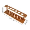 thumbnail image 2 of Raindrops Test Tube Rack Wood Chocolate 1Set 9.45X3.35X2.48in, 2 of 8