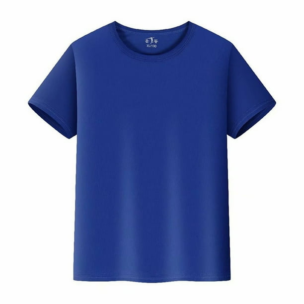 Camisetas de entrenamiento para hombre - Camiseta deportiva de manga corta - Camiseta de cuello redondo para gimnasio y running - Material de poliéster - Duradera y elegante - Para uso diario, info