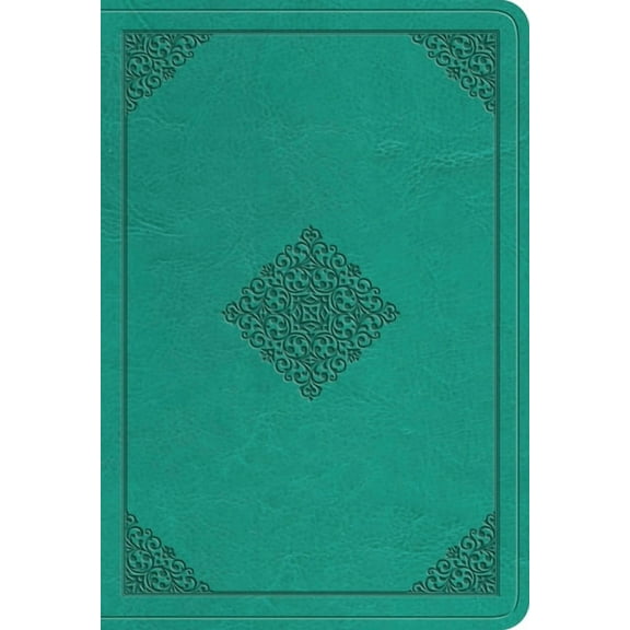 ESV Value Large Print Compact Bible (Trutone, Teal, Ornament Design), (Hardcover)