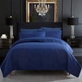 thumbnail image 1 of JML Quilt Set Queen 3 Piece Coverlet, Microfiber Embossed Bedspread With 2 Shams,88"x92", 1 of 5