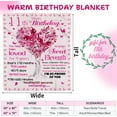 thumbnail image 4 of 12th Birthday Gifts for Girls Happy Sweet 12 Blanket Gifts 12 Year Old Flannel Fleece Throw Blankets for Daughters, Nieces, Granddaughters, Twelve Birthday Gift Idea Decorations, 12th, 50''X60'', 4 of 5