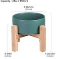 thumbnail image 7 of Raised Dog Bowl with Stand - Elevated Feeder - Ceramic Dog Food Bowl - 28 oz, 7 of 7