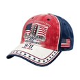 thumbnail image 2 of 9/11 25th Anniversary Patriotic American Flag Baseball Cap, Never Forget September 11 Memorial Style Embroidered Hat with Adjustable Fit, Vintage USA Trucker Hat for Men Women Outdoor Wear, 2 of 7