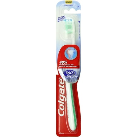 head toothbrush compact colgate extra soft sensitive relief ea pack pro