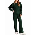 thumbnail image 2 of Traje de Dos Piezas para Mujer: Sudadera de Larga y Pantalón de Otoño. Traje Informal. Verde Oscuro S, 2 of 9