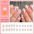 thumbnail image 3 of 24Pcs Fake Nails DIY Manicure Tool Beautiful Perfect Fitting Wide Application Fake Nails Women Accessories, 3 of 8