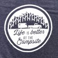 thumbnail image 5 of Camco Life is Better at The Campsite Navy Blue T-Shirt Soft Cotton Blend, Comfortable Material, Great for a Gym Shirt - XXL (53216), 5 of 6