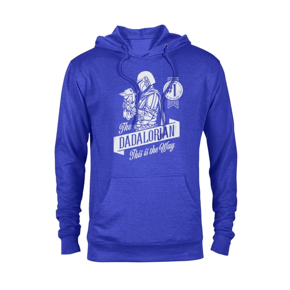 Star Wars The Mandalorian and Grogu Dadalorian Father's Day - Pullover Hoodie for Adults - Customized-Royal