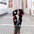 thumbnail image 6 of Fgvctg Womens Valentines Day Leggings Yoga High Waisted Full Length Stretch Workout Leggings Cute Love Heart Print Casual Outfit Thermal Yoga pants Joggers Clothes Vermilion XL, 6 of 6