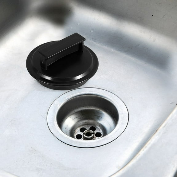 MLINS Garbage Disposal Cover with Smell Prevention for Home Kitchens Easy to Use and Durable Plastic Black