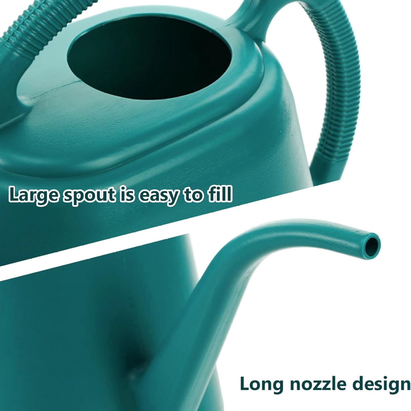 Musatteng 2-in-1 Detachable Shower & Watering Can System - 1 Gallon ABS Set with 5 Spray Modes, for Indoor/Outdoor Use (Floral Design)
