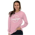 thumbnail image 3 of Breast Cancer Stronger & Courage Women's Long Sleeve T Shirt Brisco Brands S, 3 of 6