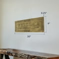 thumbnail image 4 of American Art Decor "Welcome" Ornate Embossed Gold Metal Wall Decor - Vintage Style Hanging Sign, 9" x 30" - Front Porch, Entryway Home Accent Funny Dog Sign, 4 of 6