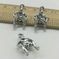 thumbnail image 5 of U8MO 10/30pcs sumo wrestler antique silver charms pendants jewelry DIY 19*12mm-10pcs, 5 of 8