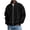 Black#zip up sweatshirt men, variant on Men's Zip Up Sweatshirts No Hood Mock Neck Long Sleeve Waffle Sweatshirt Jacket Fall Winter Fashion Casual Outerwear Navy M