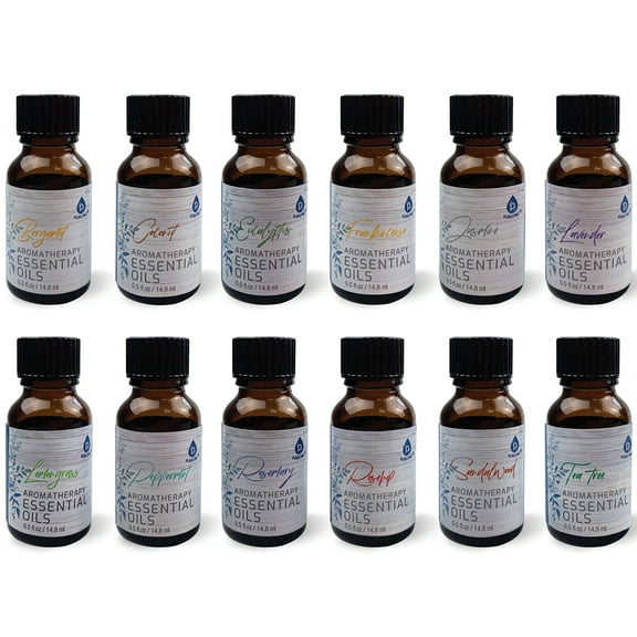 12 Pack of Aromatherapy Essential Oils