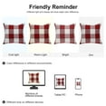 thumbnail image 6 of Unique Bargains 2-Pack Checks Pattern Decorative Throw Pillow Covers Red 18" x 18", 6 of 7