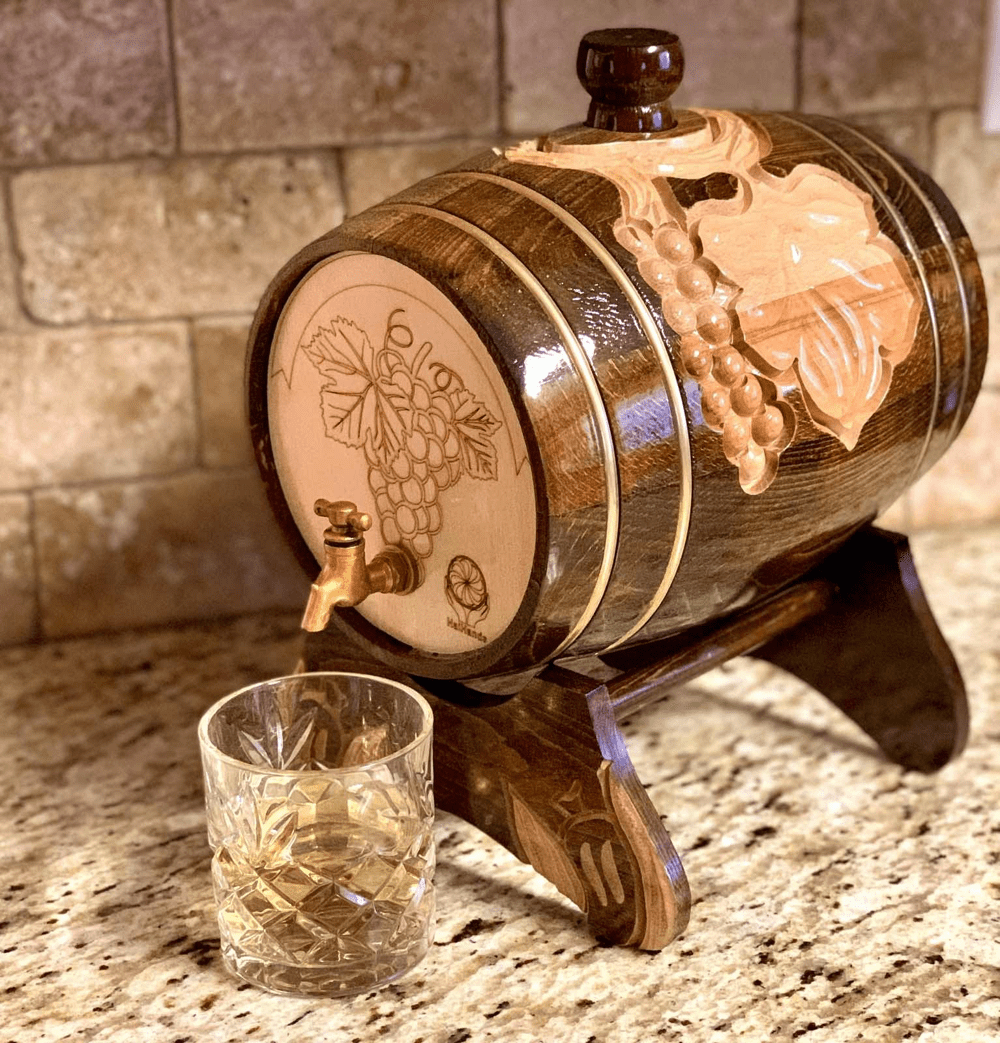 Wine and Whiskey Barrel , Handmade and Handcrafted.