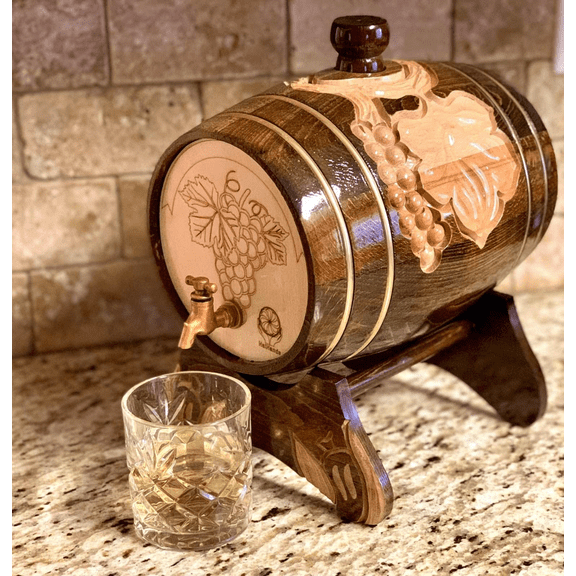 Wine and Whiskey Barrel, Handmade and Handcrafted.