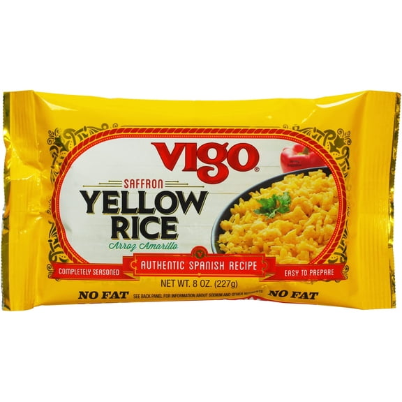 Vigo Authentic Saffron Yellow Rice, Low Fat, 8oz (Pack of 12)