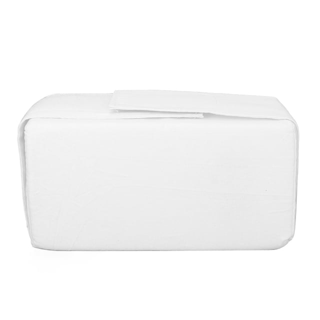Almohada para piernas para dormir de lado, esponja suave desmontable, reduce la presión, fijación articular, almohada para rodillas con correa, color blanco