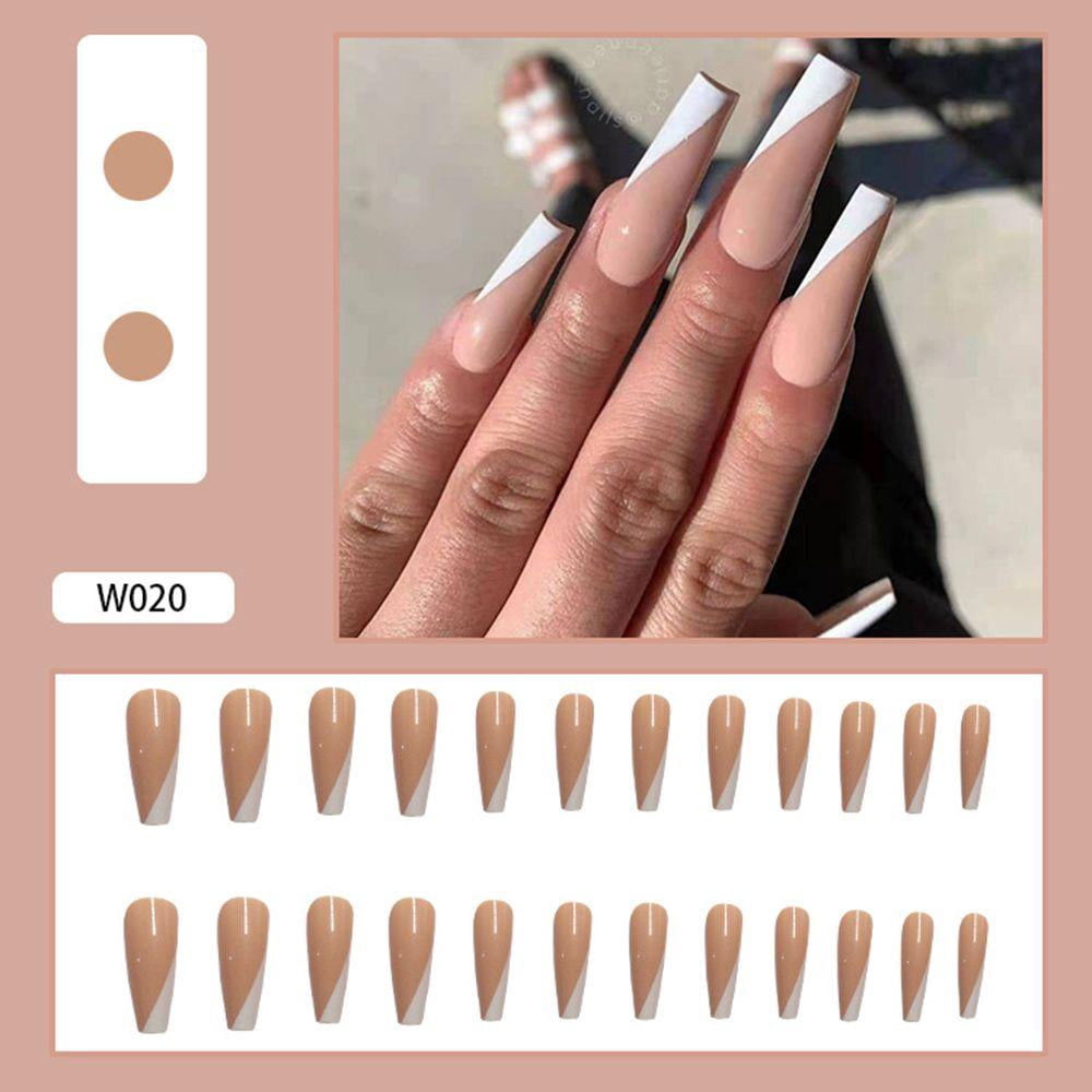 Ballerina Long Coffin Fake Nails