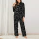 thumbnail image 2 of Balery Chemistry Formulas 1 Conjunto de Pijama con Estampado para Mujer, Conjunto de Dos Piezas con Manga Larga, Ropa de Dormir Suave con Bolsillos, Pijamas Cómodos-XX-Large, 2 of 7