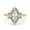Yellow, variant on Co. Rose Tone, CZ Marquise Cut Halo Vintage Wedding Ring -7 925 Sterling Silver.