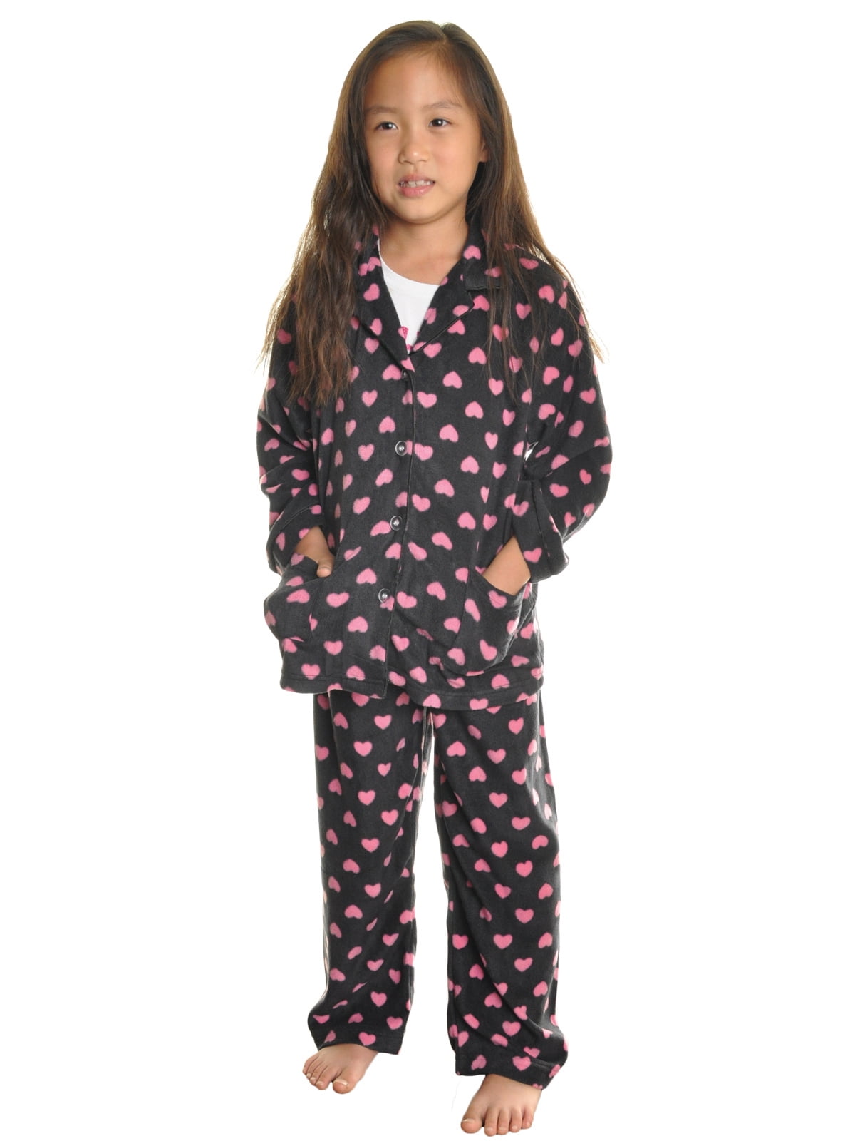 Angelina Women's Cozy Fleece Pajama Set - Leopard Print With Pockets, XX-Large - View #13