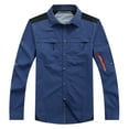 thumbnail image 2 of Zysthvn Winter Jackets for Men Lightweight Outdoor Cargo Casual Mens Coats Quick Dry Long Sleeve Solid with Pockets Lapel, 2 of 3