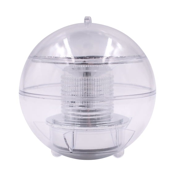 HEMOTON SolarPowered Floating Lamp with Automatic Light Sensor for Garden Pool Lighting Transparent ABS 2 Pcs