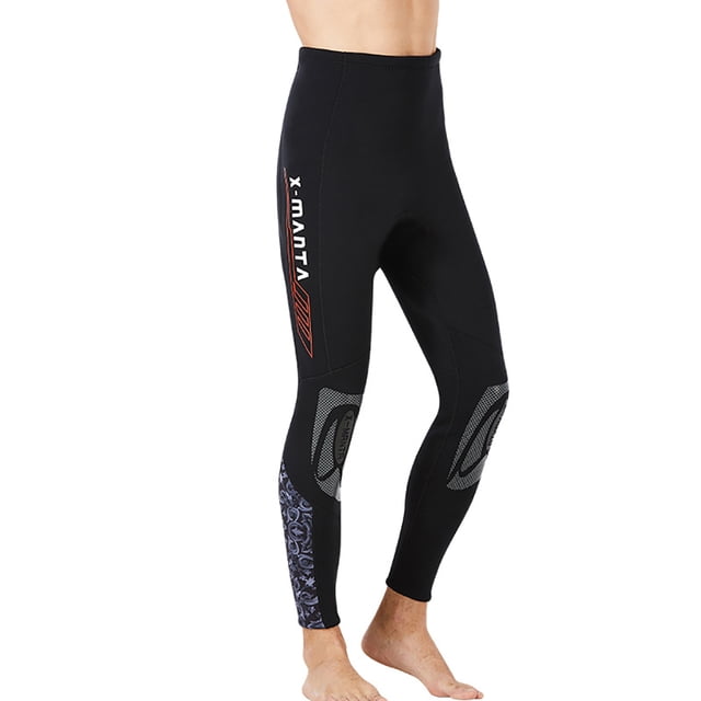 DIVE SAIL Pantalones de neopreno de 3 mm Costuras sin costuras de tipo dividido Leggings de buceo elásticos a prueba de sol de tres capas para bucear con esnórquel Surf Hombre gris L Eigraketly OD003286-13