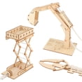 thumbnail image 4 of Creative Crafts Hydraulic Lifting Platform, Excavator and Arm Science Experiment, 4 of 9