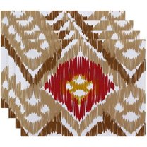 Simply Daisy 18" x 14" Original Geometric Print Placemats, Set of 4