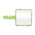 thumbnail image 1 of 1 Pc Espejo de Mano Cuadrado Floral para Mujeres para Viajes de Negocios Gimnasio Verde Blanco Espejo de Plástico de Aluminio, 1 of 3
