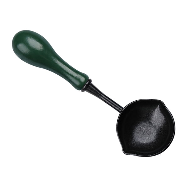 Wax Spoon Non Stick Wax Melting Spoon Wax Sealing Melting Spoon With Wooden Handle Vintage Wax Warmer Elegant Spoon For Wax Gift Envelope Wedding Invi
