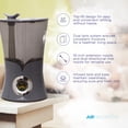 thumbnail image 2 of Air Innovations 700sq ft Ultrasonic Cool Mist Top Fill Humidifier, Platinum, 2 of 8
