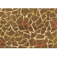 thumbnail image 1 of Ahgly Company Indoor Rectangle Abstract Orange Modern Area Rugs, 5' x 7', 1 of 4