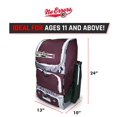 thumbnail image 4 of Top Pick Baseball Backpack for Kids - Heavy Duty Youth Baseball and Softball Bag with Fence Hooks - Dual Glove and Bat Compartments, 4 of 6