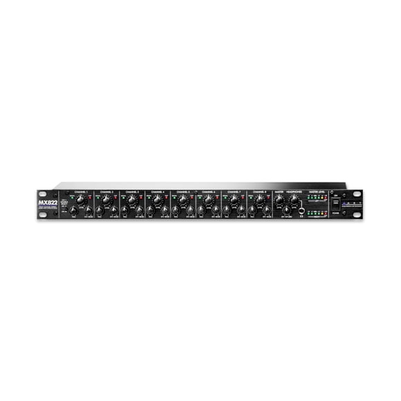 Mezclador ART MX822 Estéreo de Ocho Canales para Rack