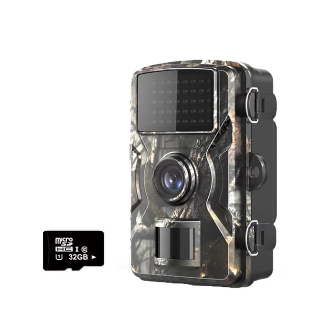 16MP 1080P Portable Day/Night Photo and Video Tracking Camera Multifunctional Outdoor Hunting Animal Observation House Surveillance Camera Photo and Video IP66 Waterproof with 38 Infrared LEDs