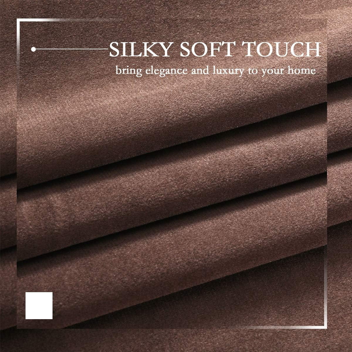 Velvet Curtains 84 inches Long Soft Velvet Curtains Grommet Velvet Thermal Insulated Curtains Window Treatment for Bedroom Light Filtering Velvet Curtains Set of 2 Panels