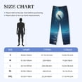 thumbnail image 4 of Picia Night Sky Moon Dolphin Mens Soft Woven Cotton Elastic Waistband Sleep Pajama Pant Lounge Sleep Pant With Pockets And Drawstring-XX-Large, 4 of 9