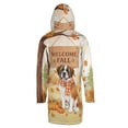 thumbnail image 2 of Welcome Fall Saint Bernard Cozy Autumn Field Pumpkins Golden Leaves All Over Print 3D Hooded Duffle Toggle Coat St Dog Lover - 12013, 2 of 6