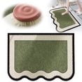 thumbnail image 2 of Bath Mat Ultra Thin Non Slip Rubber Bathroom Rug Quick Dry Machine Washable Absorbent Low Pile For Shower Outside Sink Home Decor Green Bathroom Rugs Green-B 24*16 In, 2 of 9